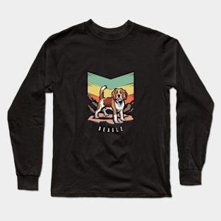 Beagle | Retro design for Dog Lovers Long Sleeve T-Shirt